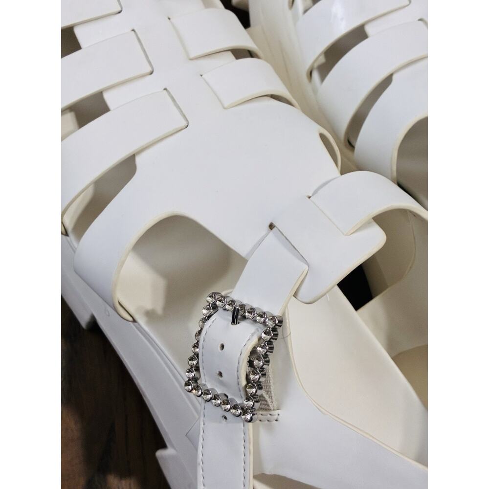 Circus NY by Sam Edelman Women's Alyson Fisherman Sandal, Bright White, 8.5 Shoe - Picture 4 of 9